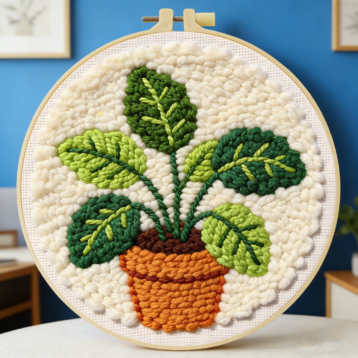 Is Sewing Textile Art - Kit de broderie au poinçon 20x20