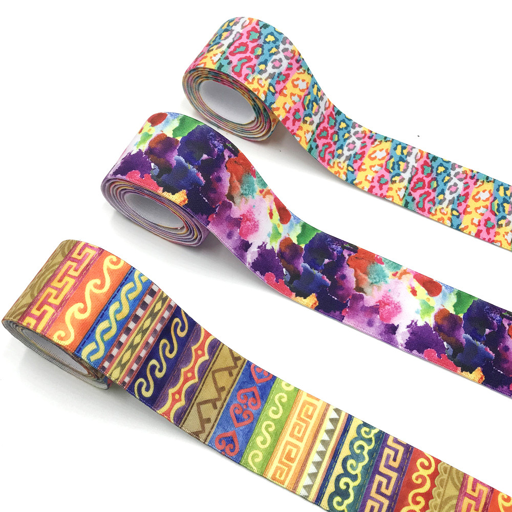 Sewing Tie Dye - Sangle élastique à rayures pour vêtements,