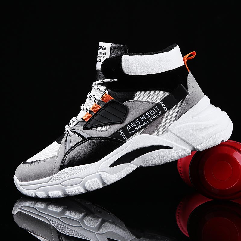 Sewing Front Zipper - Hightop Chaussures de sport d'été pour