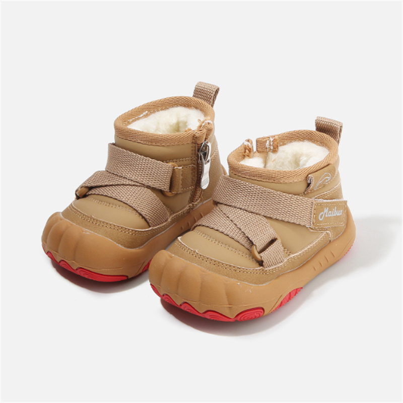 Sewing Gt - Chaussures d'hiver en cuir imperméables pour