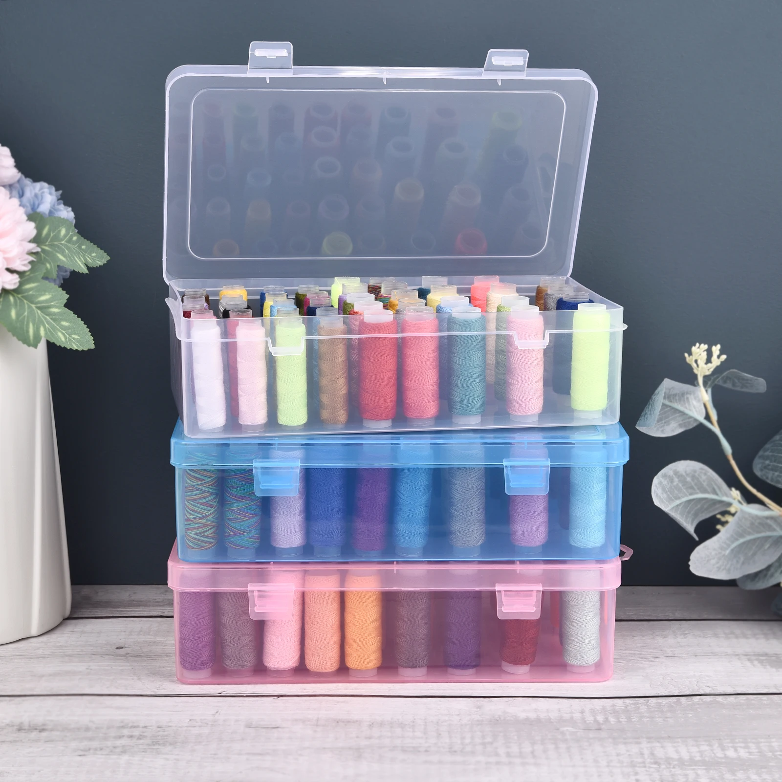 Bobbin Organizer Box - Organisateur de bobines à 24 grilles/boîte
