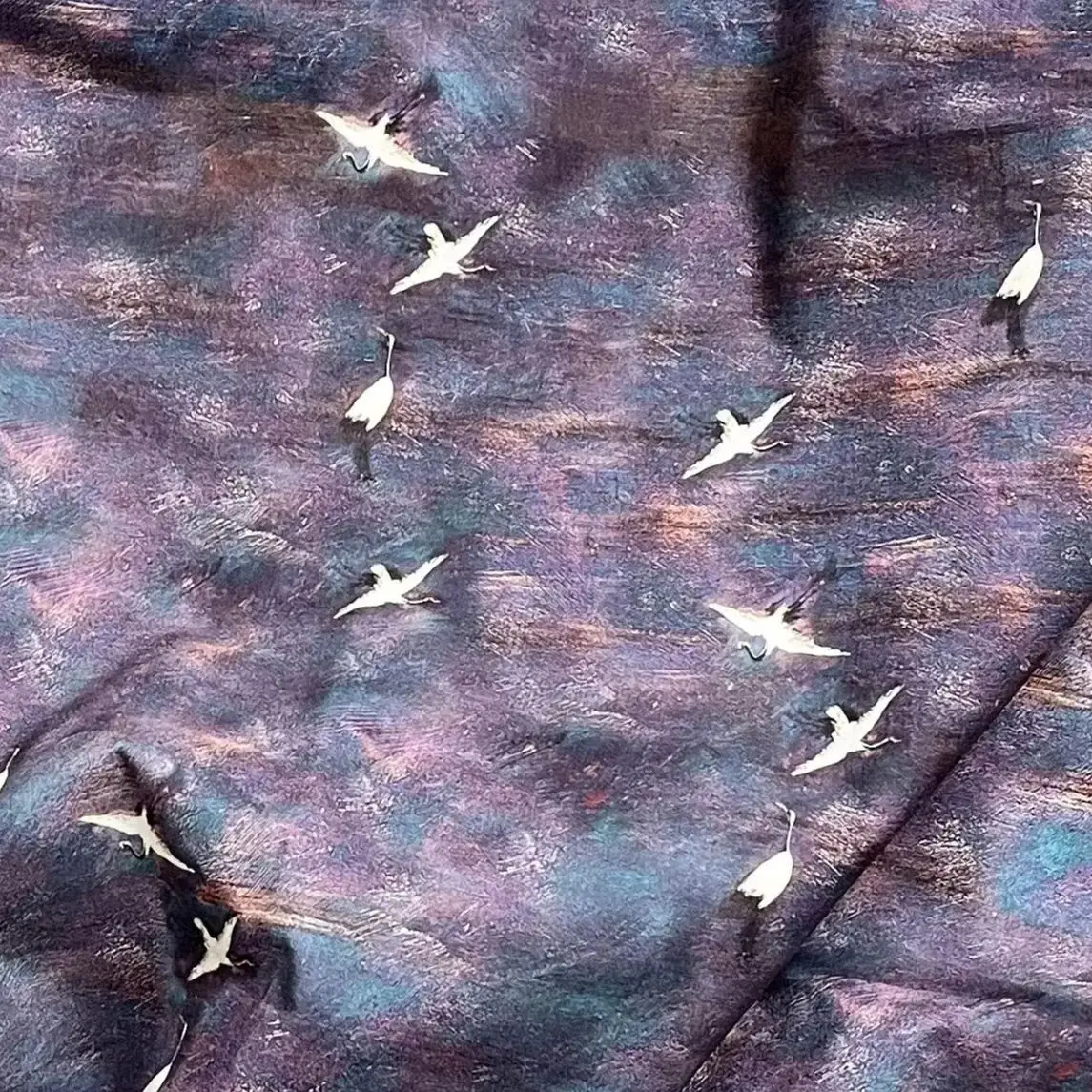 Sewing Tie Dye - Tissu 100% Coton Violet Asuka Effet