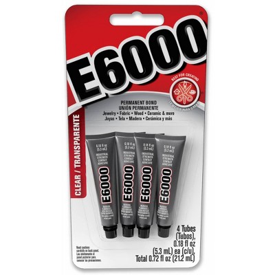 Fabric Glue Bond - Colle adhésive transparente, lot de 4,