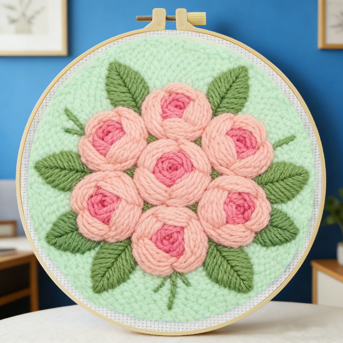 Is Sewing Textile Art - Kit de broderie au poinçon 20x20