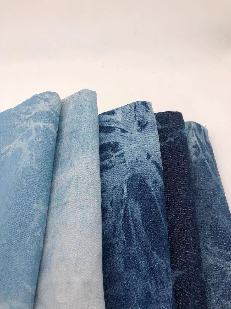 Tissu Denim teint par nouage a - Sewing Tie Dye avis et prix