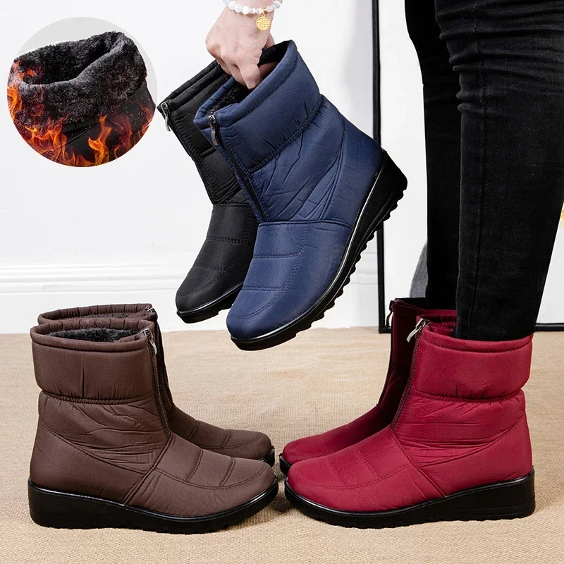 Bottines de neige imperméables - Sewing Front Zipper avis et prix