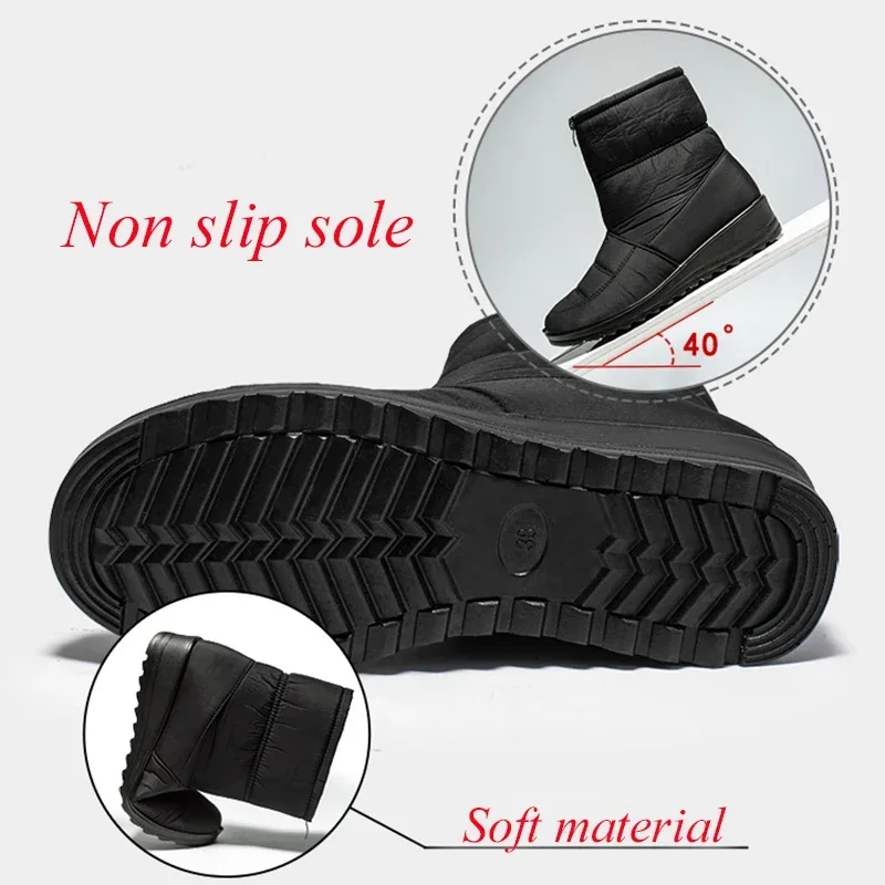 Bottines de neige imperméables - Sewing Front Zipper avis et prix