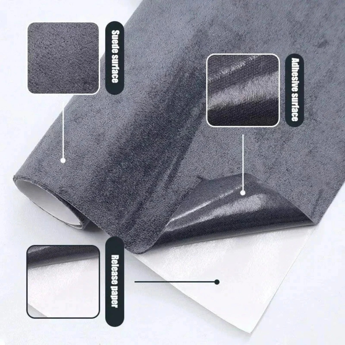 Tissu en suède auto-adhésif mu - Fabric Glue Bond avis et prix