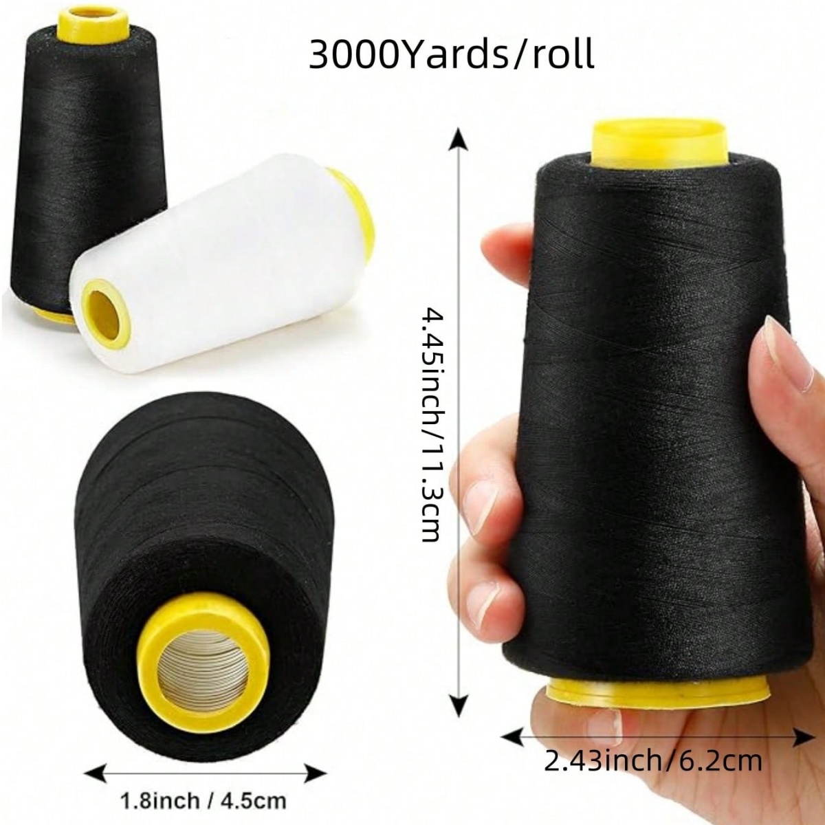 1-6 rouleaux 3000 Yard chaque  - Serger Thread Cone avis et prix