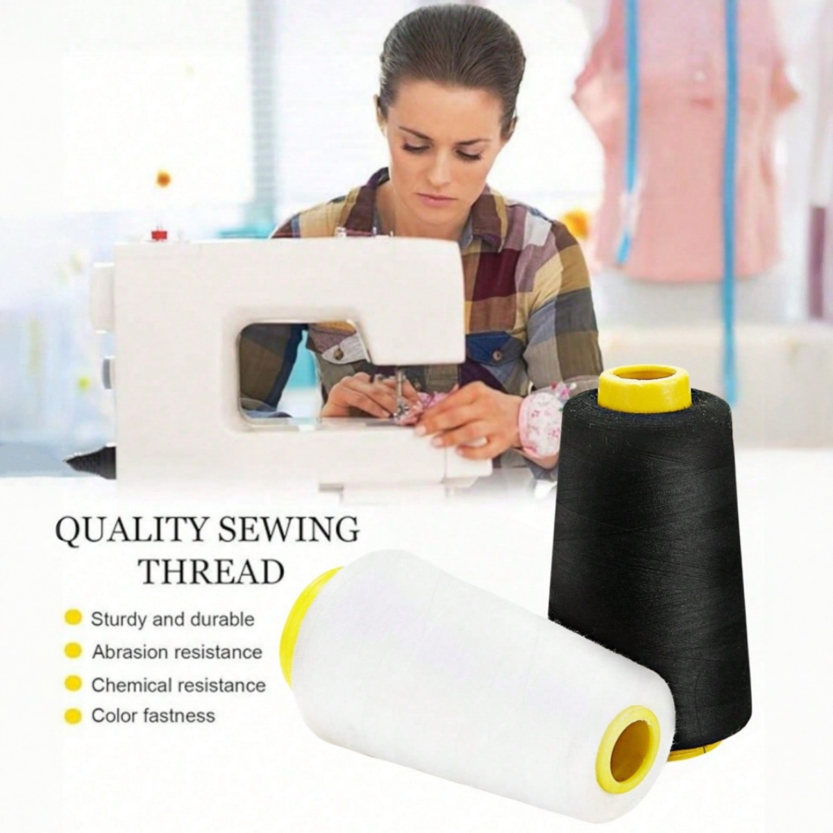 1-6 rouleaux 3000 Yard chaque  - Serger Thread Cone avis et prix