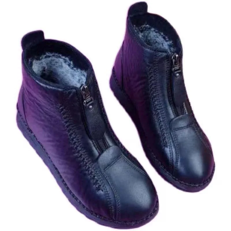 Hiver femmes bottines mode cha - Sewing Front Zipper avis et prix