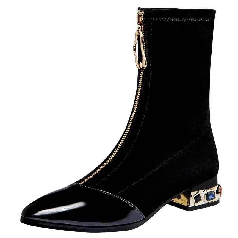 Bottines à paillettes brillant - Sewing Front Zipper avis et prix