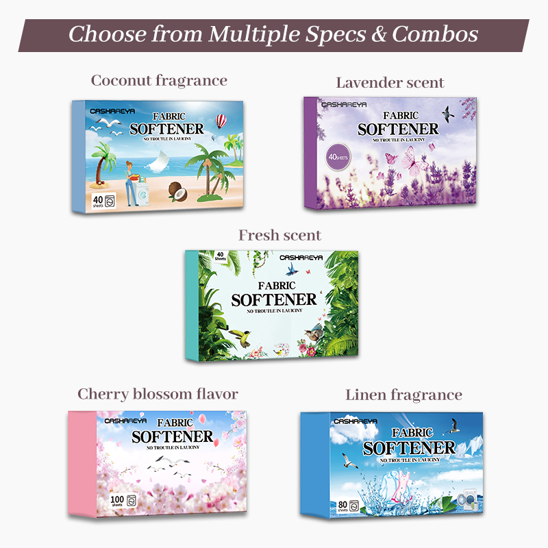 Feuilles assouplissantes CASHA - Fabric Softener Sheet avis et prix