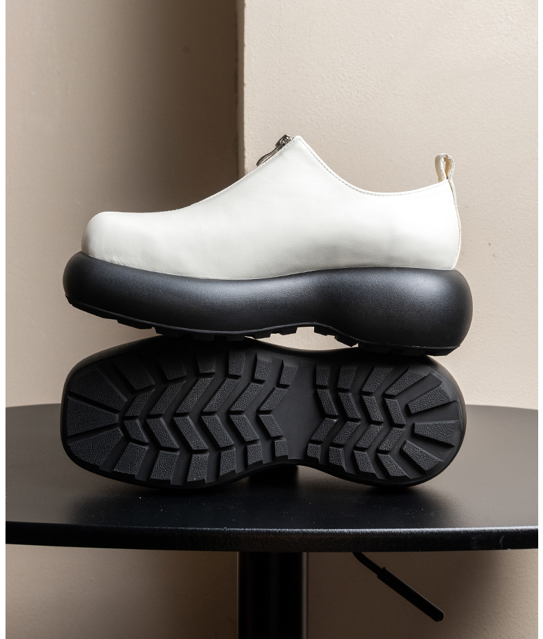 Derby chaussures pour hommes h - Sewing Front Zipper avis et prix